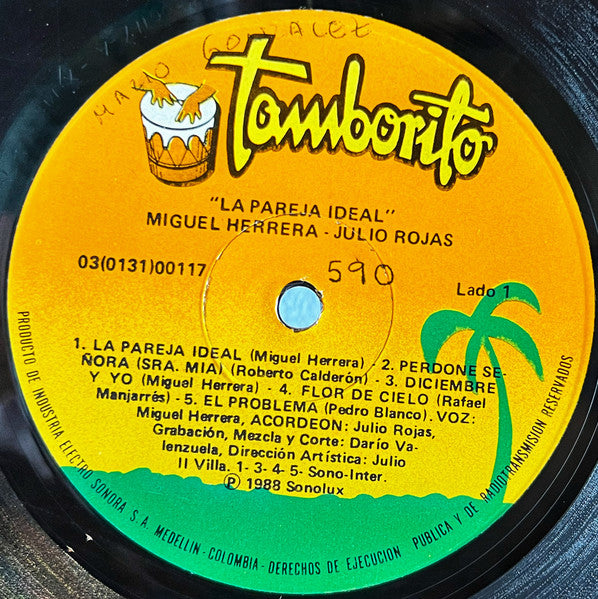 Miguel Herrera - Julio Rojas (3) : La Pareja Ideal Vol. 1 (LP, Album)