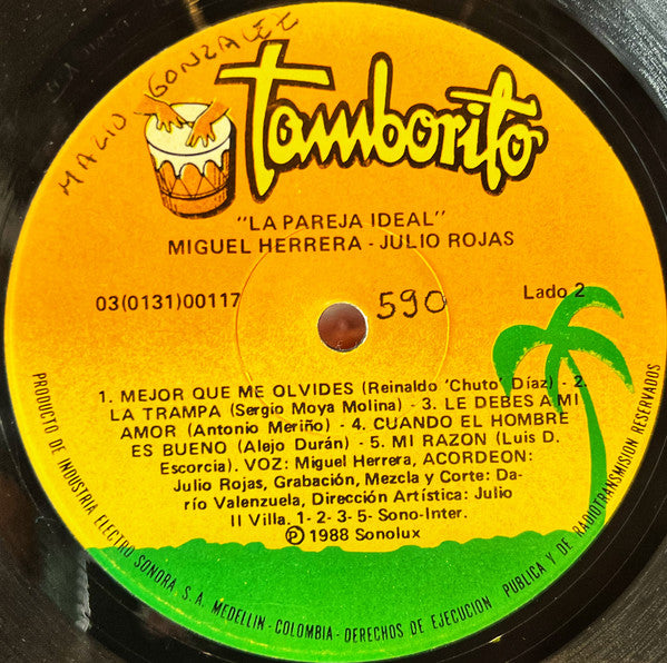 Miguel Herrera - Julio Rojas (3) : La Pareja Ideal Vol. 1 (LP, Album)