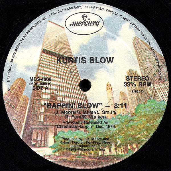 Kurtis Blow : Rappin' Blow (12", 53 )