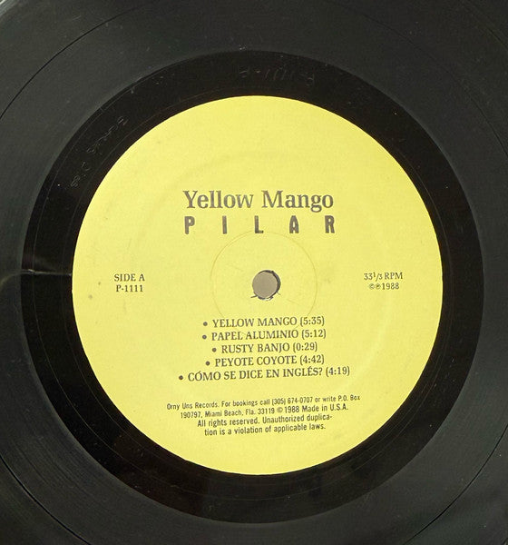 Pilar (11) : Yellow Mango (LP)