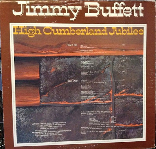 Jimmy Buffett : High Cumberland Jubilee (LP, Album, San)