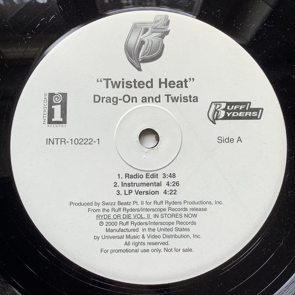 Drag-On And Twista / Parle : Twisted Heat / It's Going Down (12", Promo)