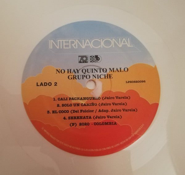 Grupo Niche : No Hay Quinto Malo (LP, Album, S/Edition, Whi)