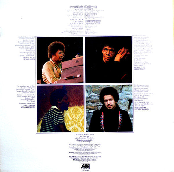 Chick Corea / Herbie Hancock / Keith Jarrett / McCoy Tyner : Chick Corea, Herbie Hancock, Keith Jarrett, McCoy Tyner (LP, Comp)