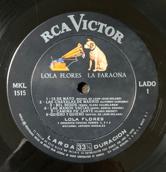 Lola Flores : La Faraona (LP, Mono)