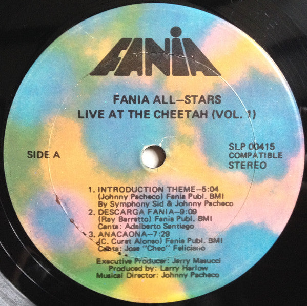 Fania All-Stars* : "Live" At The Cheetah (Vol. 1) (LP, Album, Son)