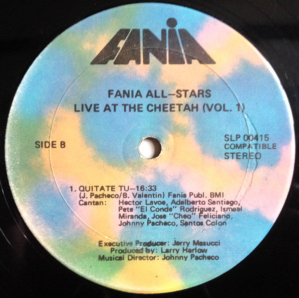 Fania All-Stars* : "Live" At The Cheetah (Vol. 1) (LP, Album, Son)