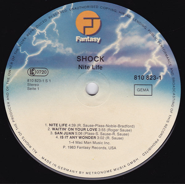 Shock (3) : Nite Life (LP, Album)