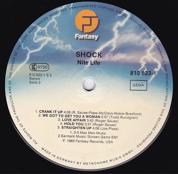 Shock (3) : Nite Life (LP, Album)