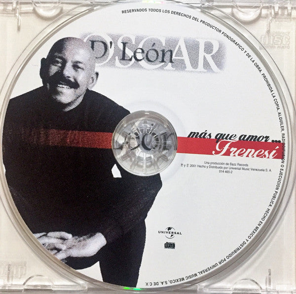 Oscar D' León : Más Que Amor...Frenesí (CD, Album)