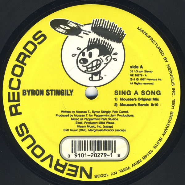 Byron Stingily : Sing A Song (12")