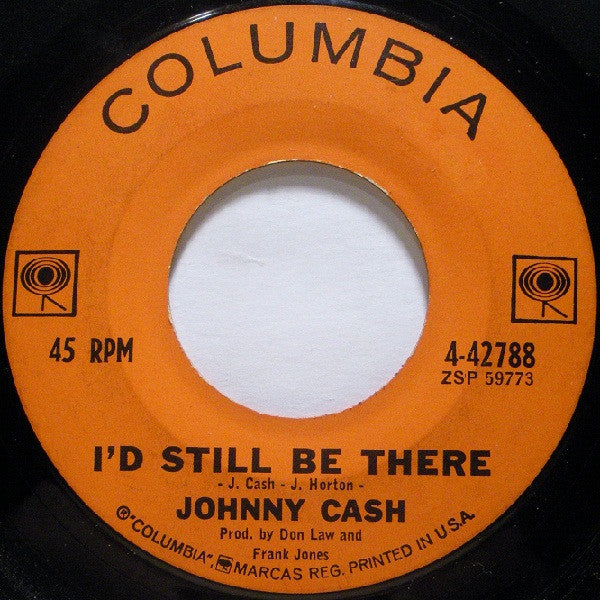Johnny Cash : Ring Of Fire (7", Single, Pit)