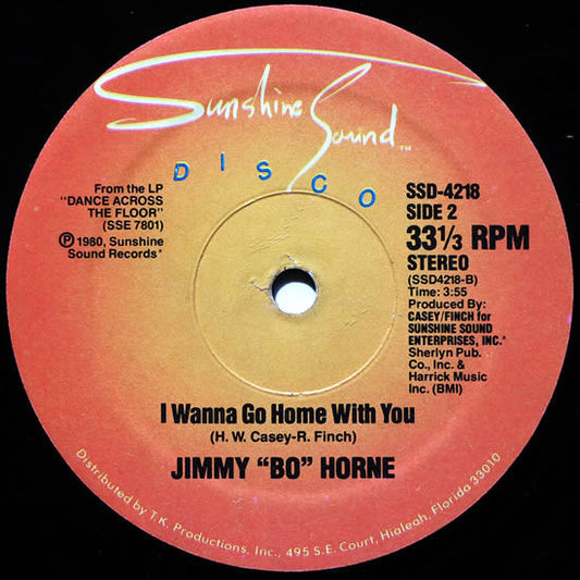 Jimmy "Bo" Horne - Is It In / I Wanna Go Home With You vinyl record, 12" (Very Good Plus (VG+)) | Lulo Records