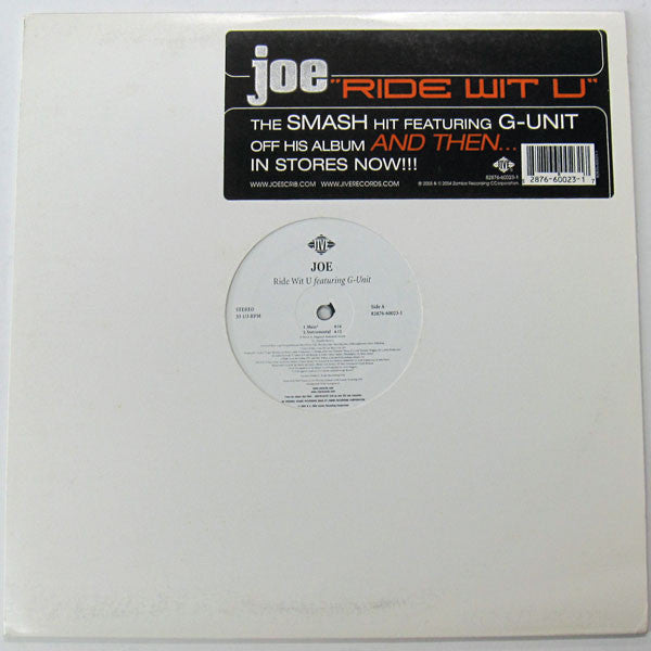 Joe Featuring G-Unit : Ride Wit U (12")