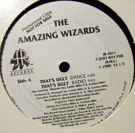 The Amazing Wizards : That's Ugly / Dance Of The Wizards (12", Promo)