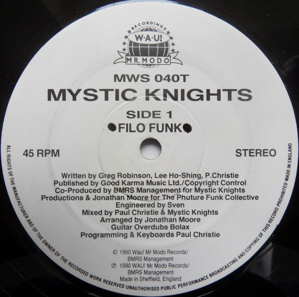 Mystic Knights : Filo Funk / Intensity (12")