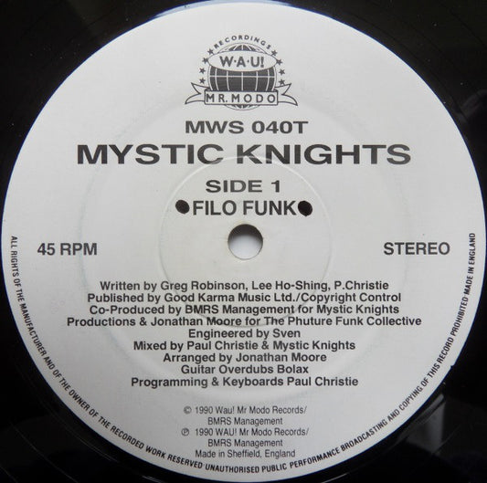 Mystic Knights - Filo Funk / Intensity vinyl record, 12" (Very Good Plus (VG+)) | Lulo Records