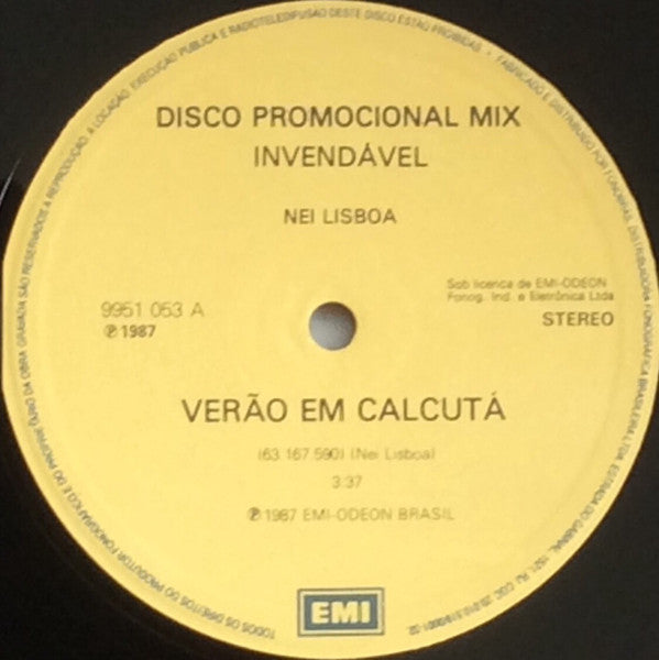 Nei Lisboa : Verão Em Calcutá (12", Single, Promo)
