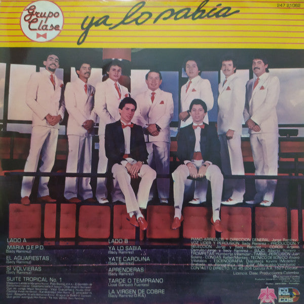 Grupo Clase : Ya Lo Sabía (LP, Album)