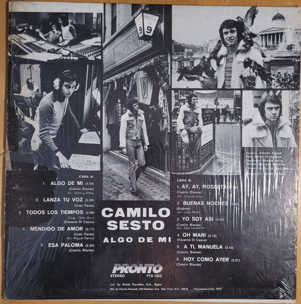 Camilo Sesto : Algo De Mi (LP, Album)