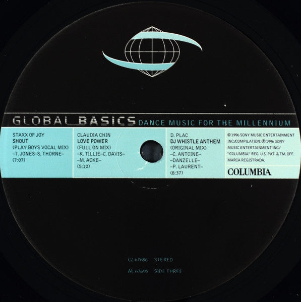 Various : Global Basics: Dance Music For The Millennium (2x12", Comp)