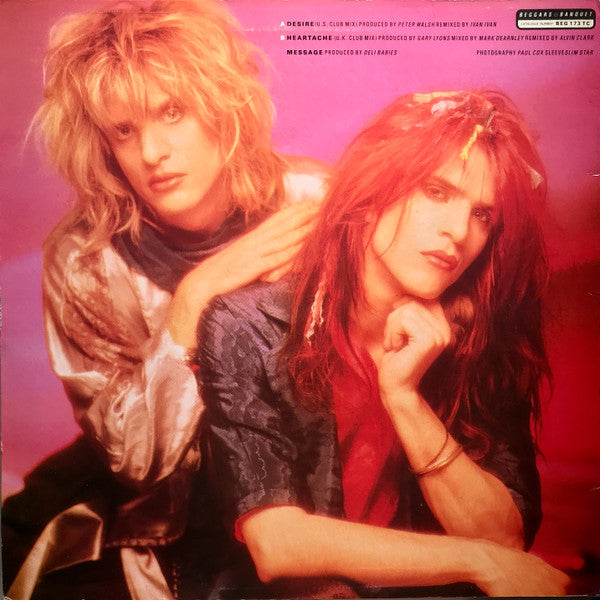 Gene Loves Jezebel : Desire (U.S. Club Mix) (12", Single)