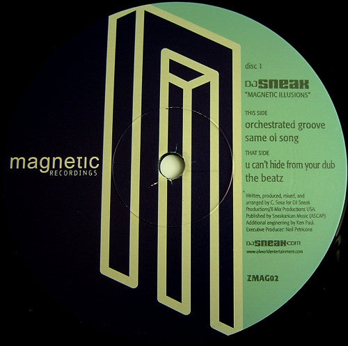 DJ Sneak : Magnetic Illusions (2x12", Album)
