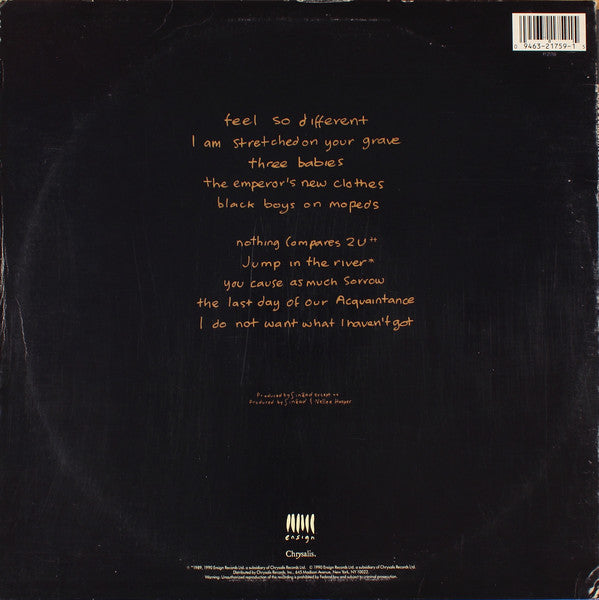 Sinéad O'Connor : I Do Not Want What I Haven't Got (LP, Album)