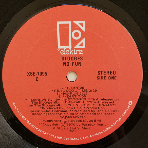 The Stooges Featuring Iggy Pop : No Fun (LP, Comp)