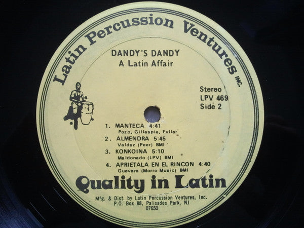 Dandy's Dandy : A Latin Affair (LP, Album, Yel)