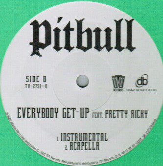 Pitbull Featuring Pretty Ricky (2) : Everybody Get Up (12")