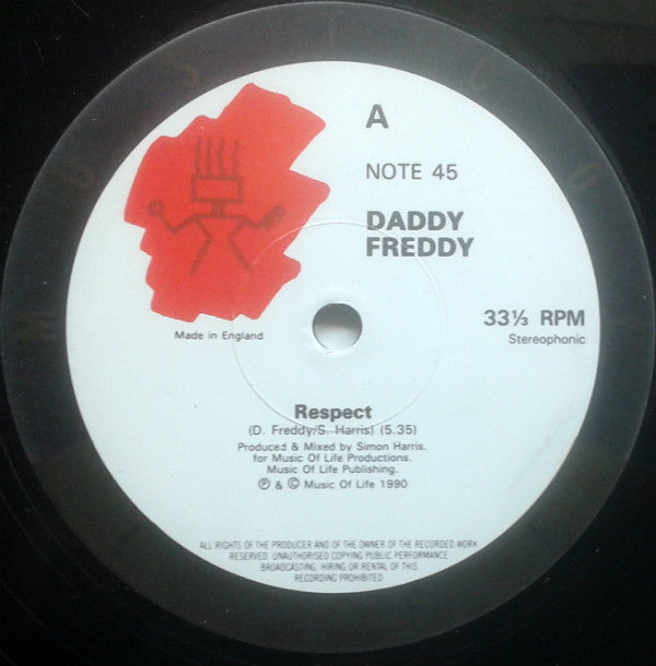 Daddy Freddy : Respect (12")