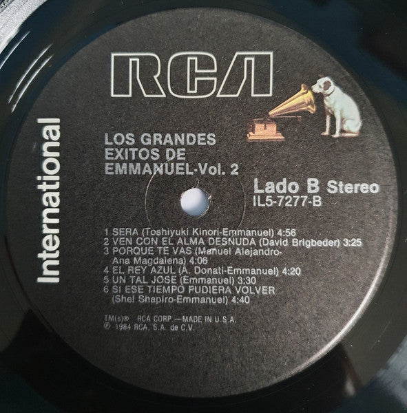 Emmanuel : Los Grandes Exitos de Emmanuel Vol. 2 (LP, Comp)
