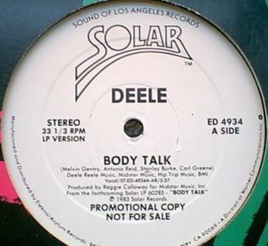 The Deele : Body Talk (12", Promo)