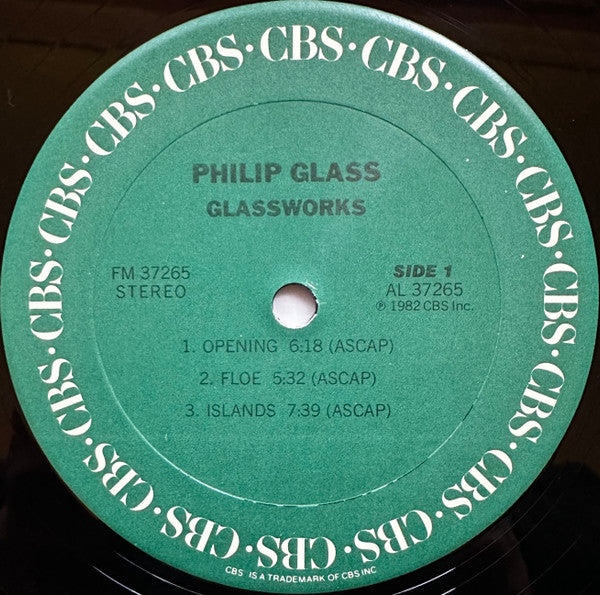 Philip Glass : Glassworks (LP, Album, Car)