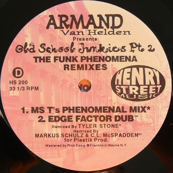 Armand Van Helden Presents Old School Junkies : The Funk Phenomena Remixes (2x12")