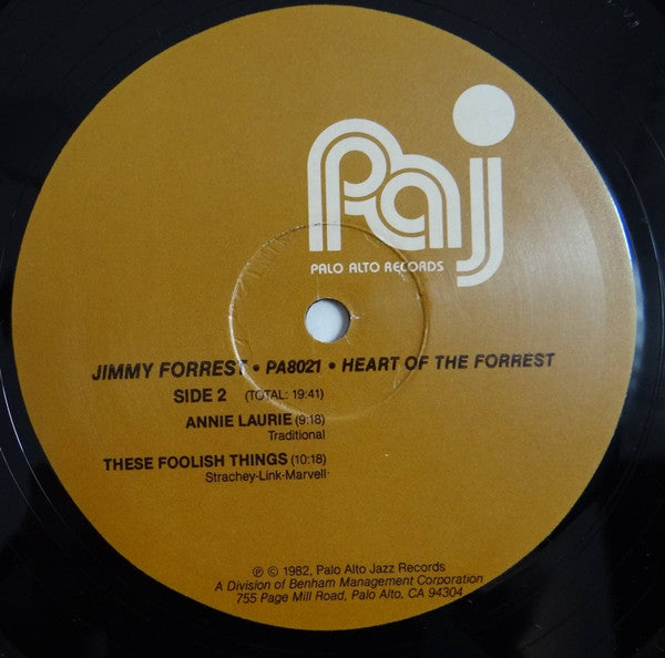 Jimmy Forrest : Heart Of The Forrest (LP, Album)
