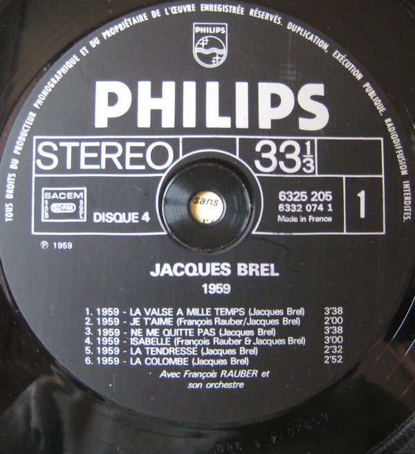 Jacques Brel : 4 - La Valse À Mille Temps (LP, Comp, RE)