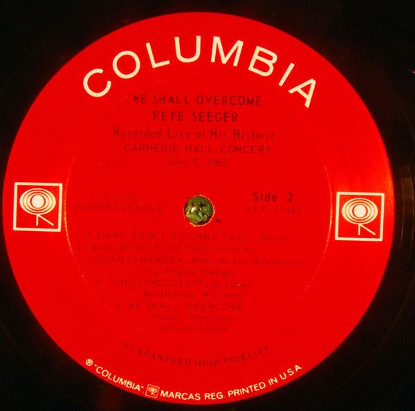 Pete Seeger : We Shall Overcome (LP, Album, Mono)