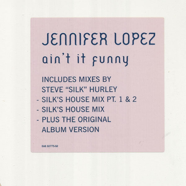 Jennifer Lopez : Ain't It Funny (12", Promo)
