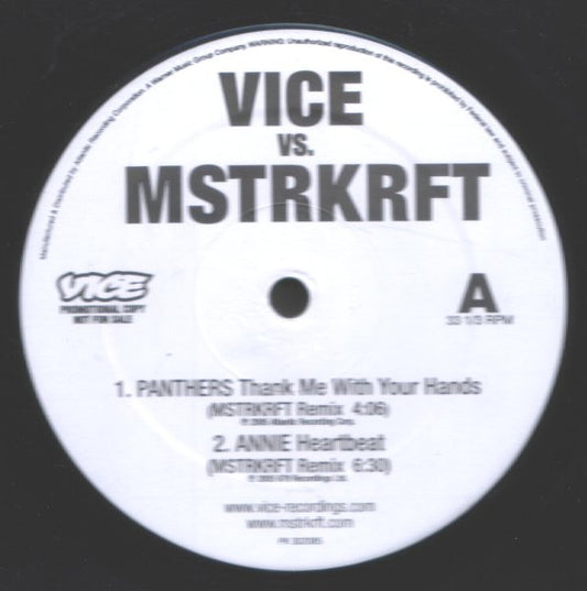Various : Vice Vs. MSTRKRFT (12", Promo)