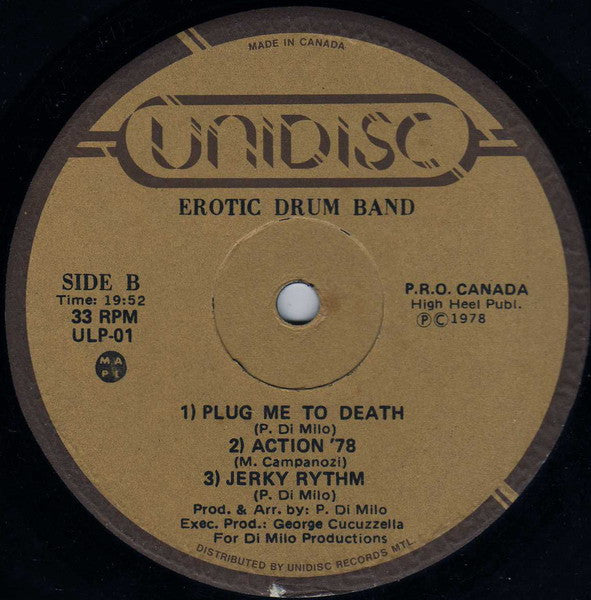 Erotic Drum Band : Action 78 (LP, Album, Bro)
