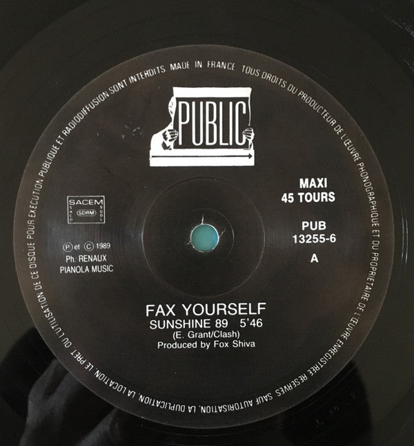 Fax Yourself : Sunshine 89 (12", Maxi)