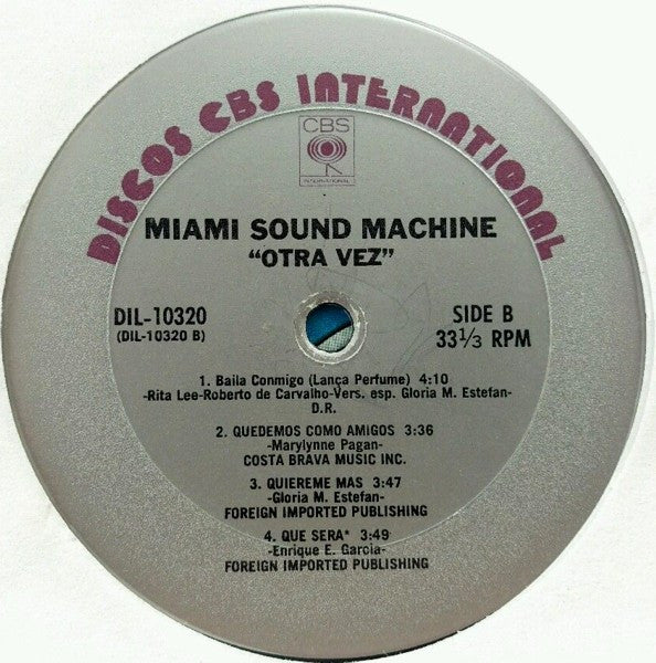 Miami Sound Machine : Otra Vez (LP, Album)