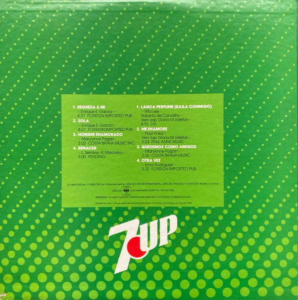 Miami Sound Machine : 7 Up Presenta Los Hits De Miami Sound Machine (LP, Comp, Promo)