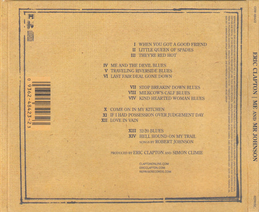 Eric Clapton - Me And Mr Johnson vinyl record, CD (Near Mint (NM or M-)) | Lulo Records