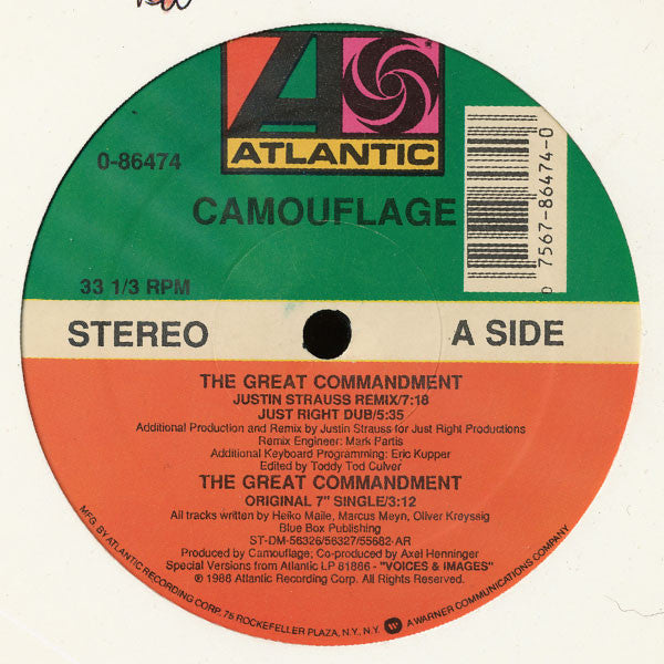 Camouflage : The Great Commandment (12", Single, ARC)
