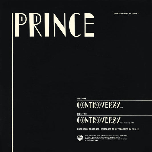 Prince : Controversy (12", Promo)