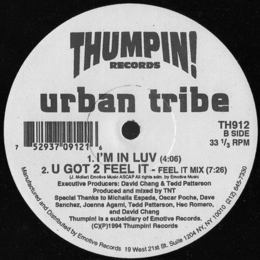 Urban Tribe - El Ritmo vinyl record, 12" (Very Good Plus (VG+)) | Lulo Records