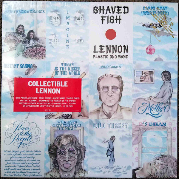 John Lennon / The Plastic Ono Band : Shaved Fish (LP, Comp, RP, Win)